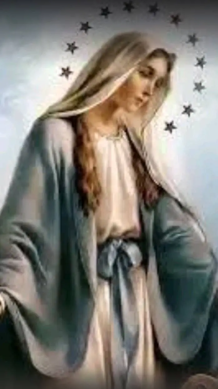 ai character: la virgen María  background