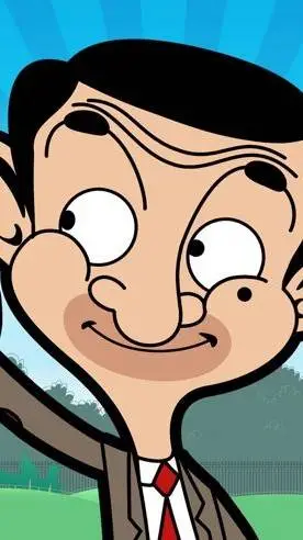 ai character: Mr Bean  background