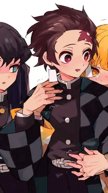 ai character: tokito vs zenitsu background