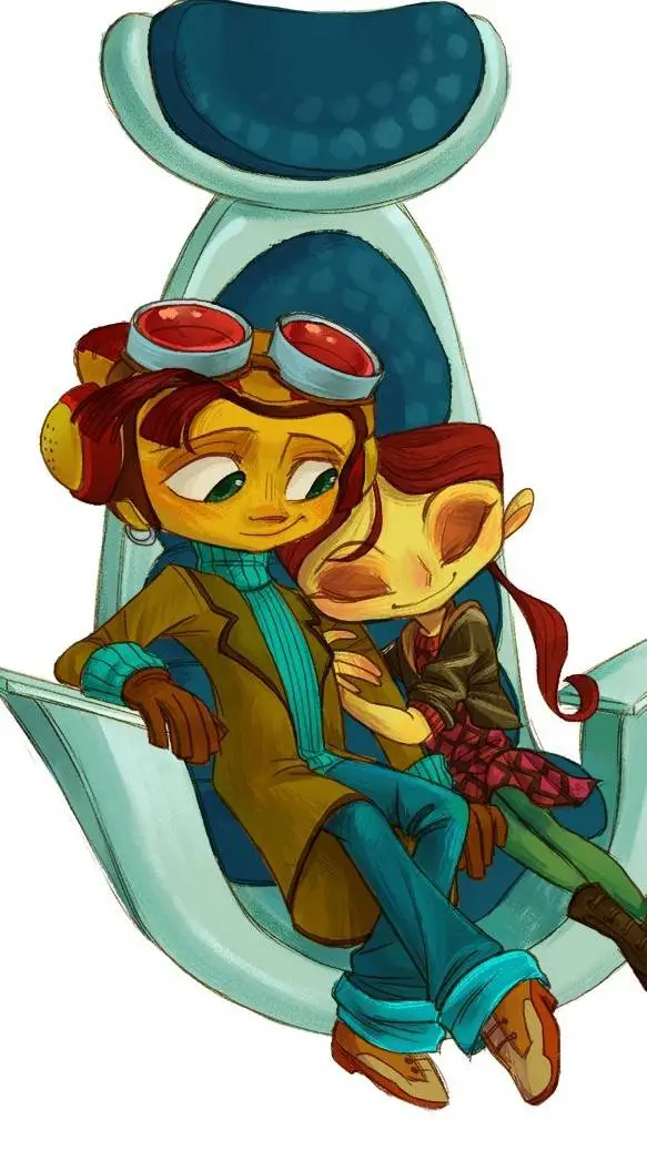 ai character: raz et lily couple background