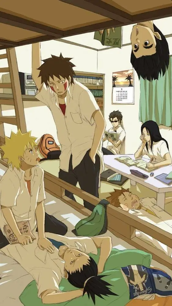 ai character: Naruto boys room background