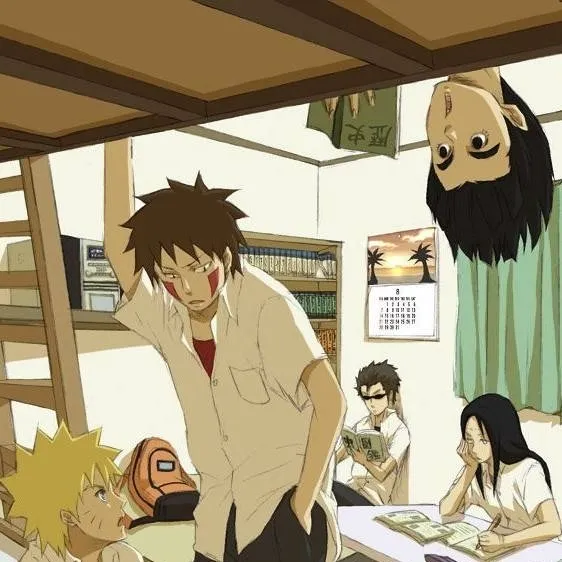 chat with ai character: Naruto boys room
