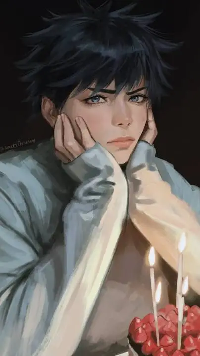 ai character: Megumi b-day 🥳 background