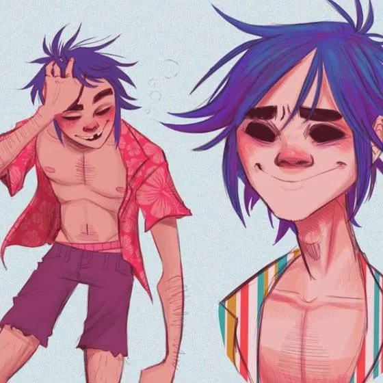 chat with ai character: Gorillaz beach day