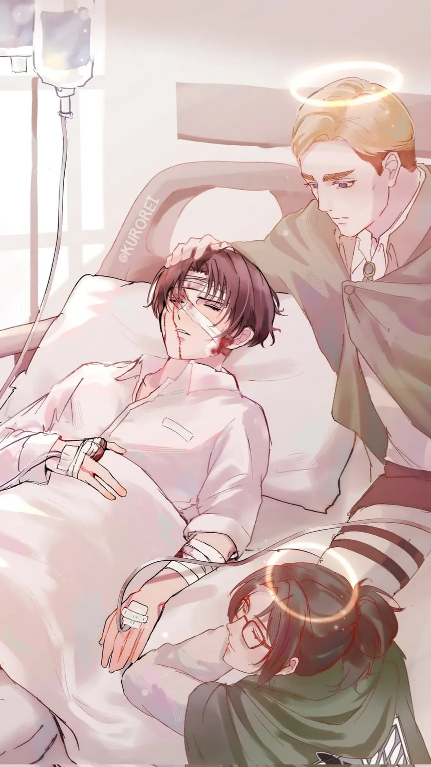 ai character: Levi in a coma?!  background