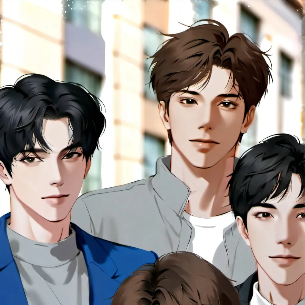 chat with ai character: 4 guys 