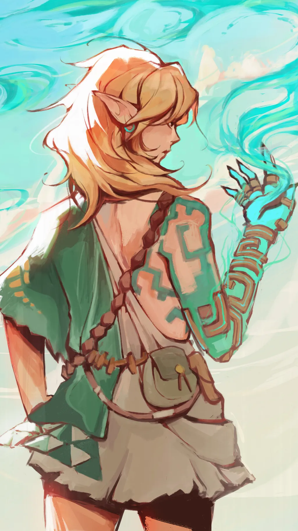ai character: Link (Totk) background