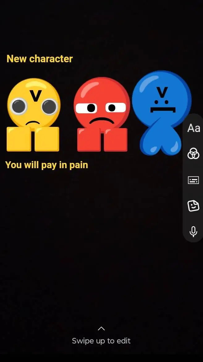 ai character: three friends background