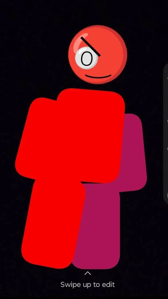 ai character: red guy background