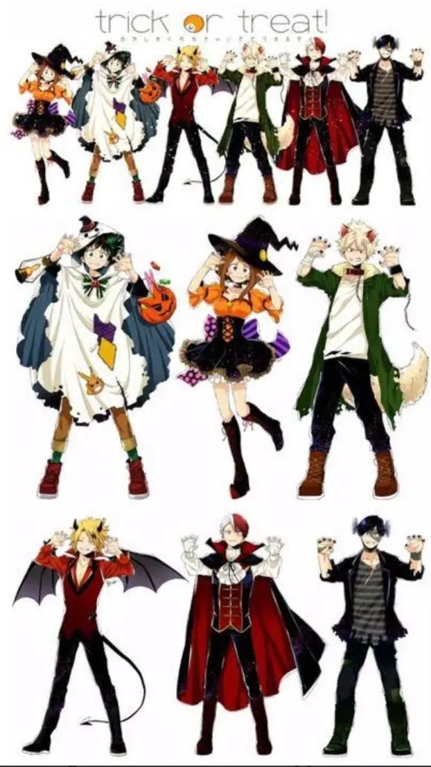 ai character: 🎃~mha halloween~•🎃 background