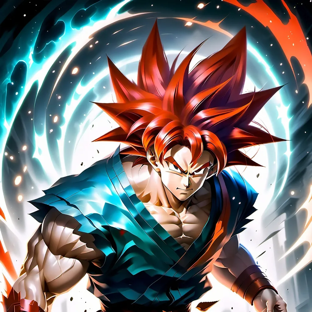 chat with ai character: red Goku 