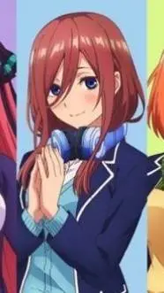 ai character: Miku Nakano background