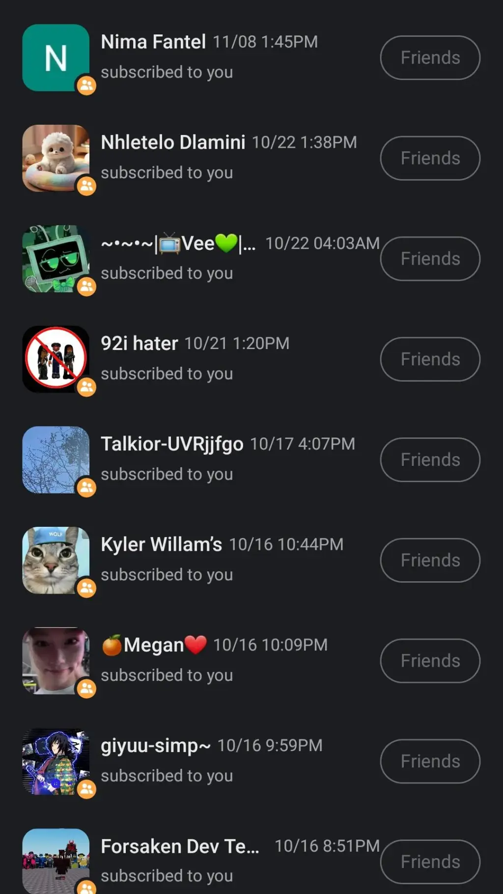 ai character: ty for subing background