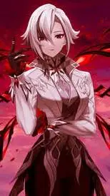 ai character: arlecchino  background