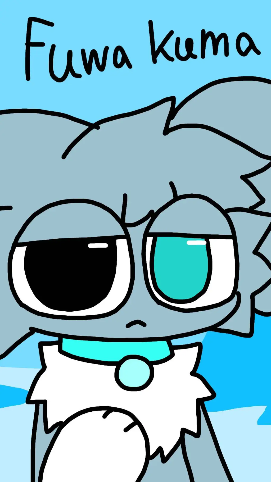 ai character: fuwa kuma background