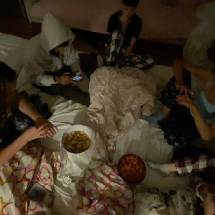 chat with ai character: Sleepover
