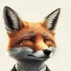 chat with ai character: sad fox man