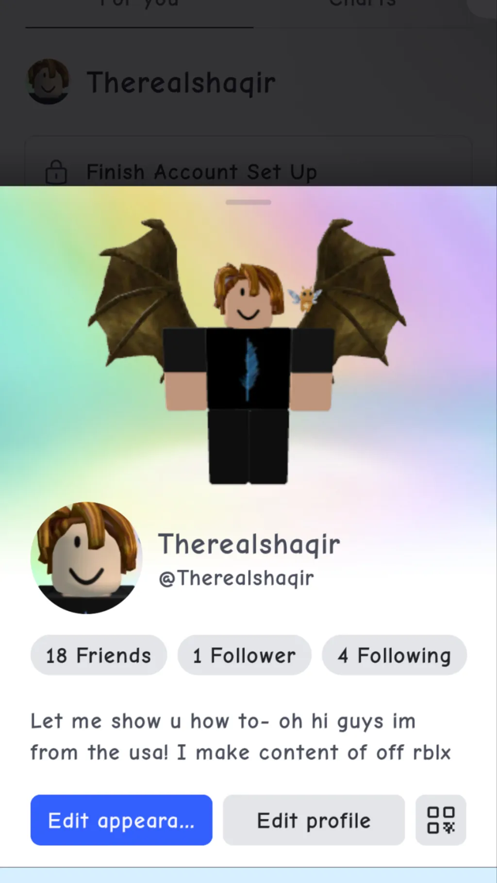 ai character: Therealshaqir background
