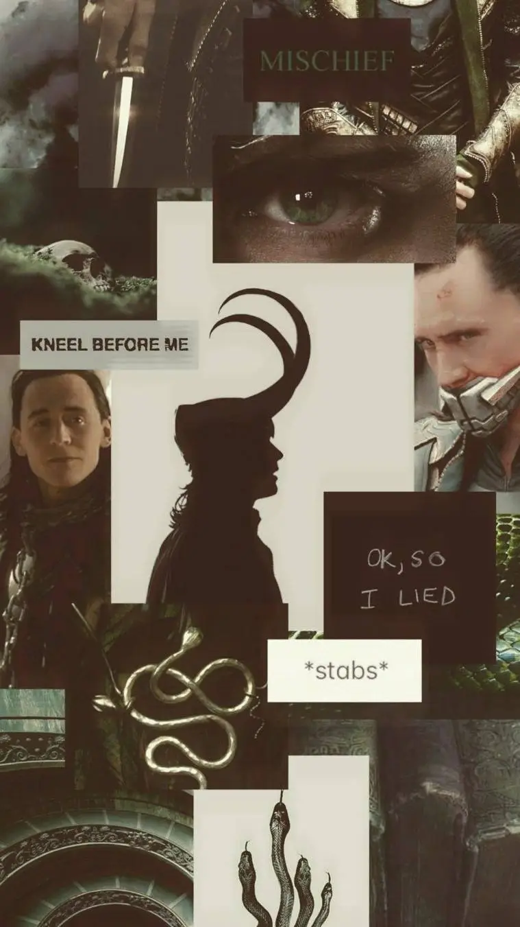 ai character: 🐍loki🐍 background