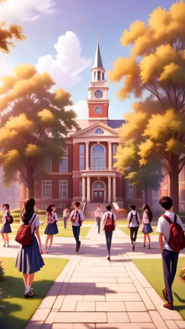 ai character: School many man background