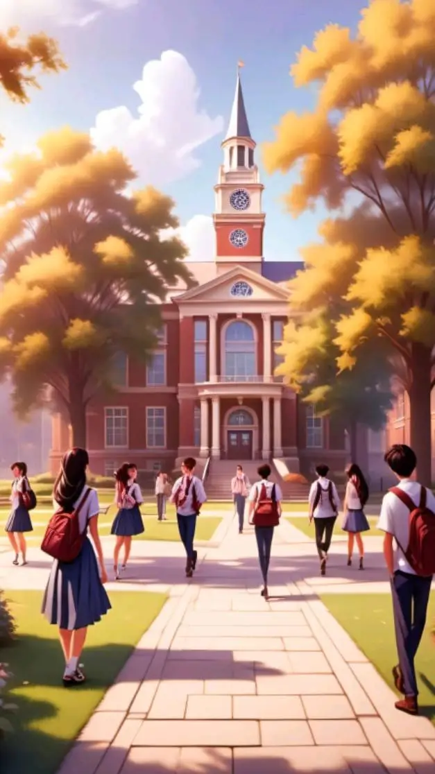 ai character: School many man background