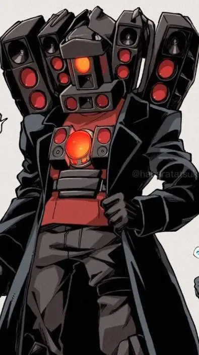ai character: titan speaker man  background
