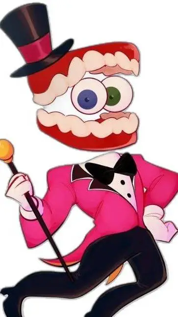 ai character: 🎪🪄°Caine°🪄🎪 background