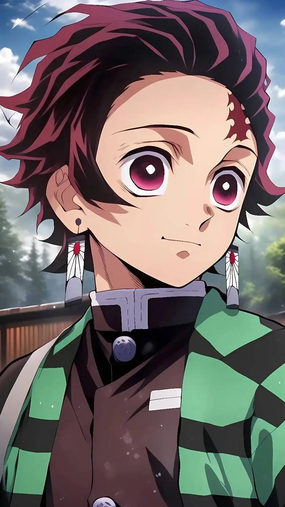 ai character: Tanjiro Kamado background