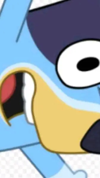 ai character: Bluey  background