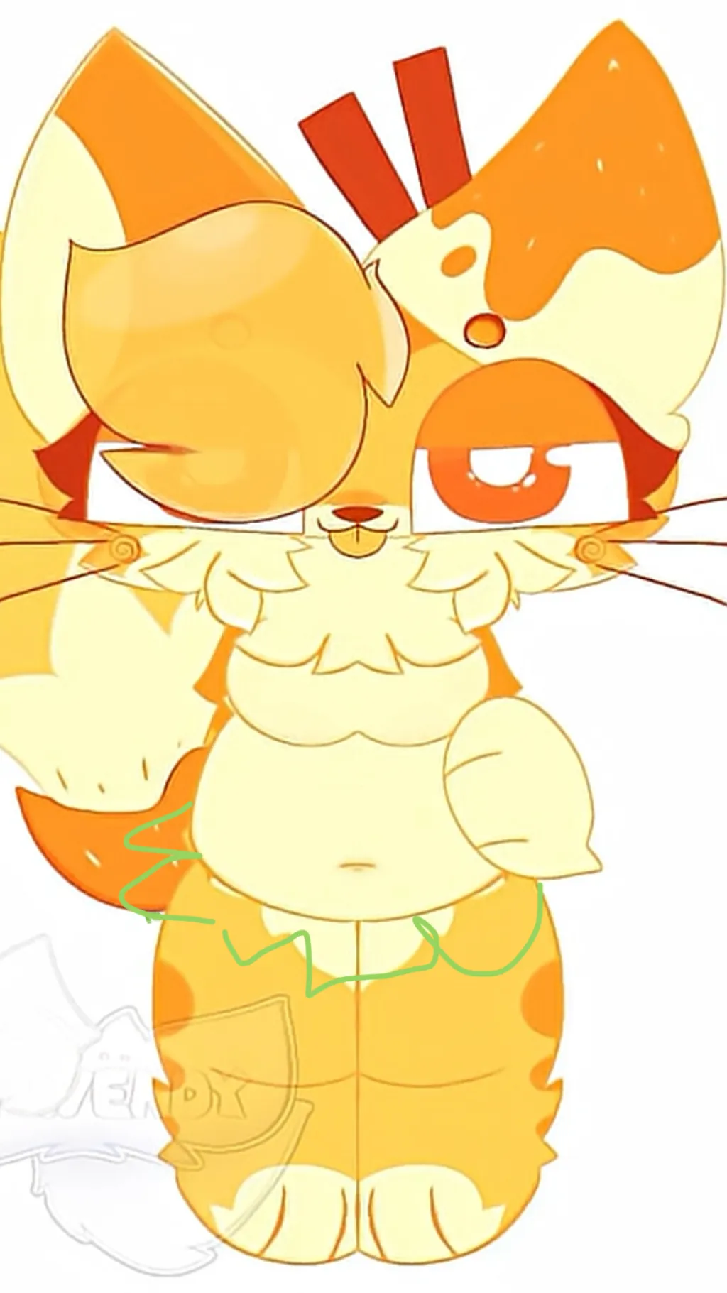 ai character: Kp catte  background