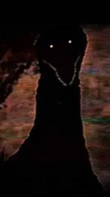 ai character: Godzilla blohtbaat background