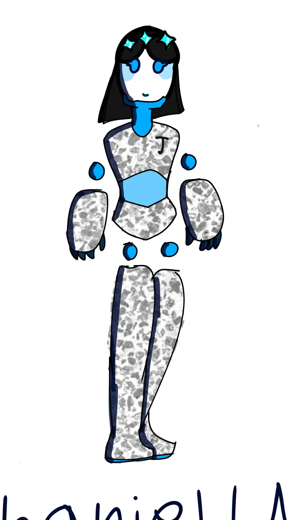 ai character: Jhaniella  background