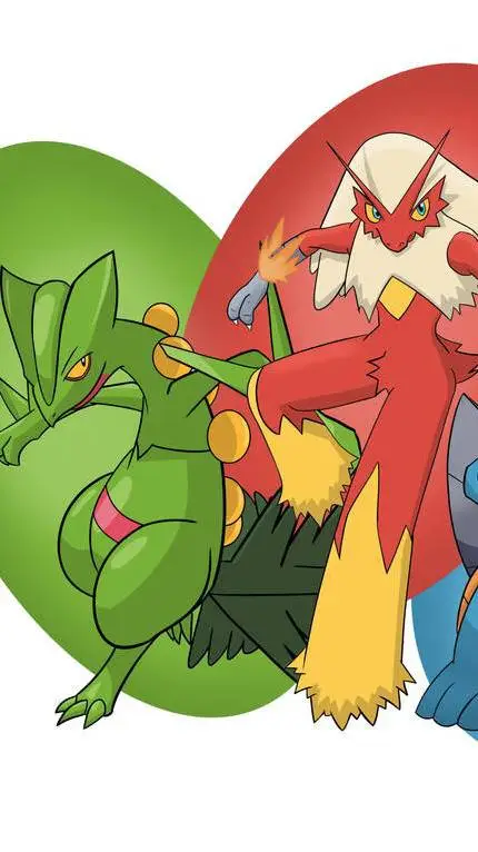 ai character: sceptile y blazike background