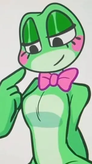 ai character: ribbit  background