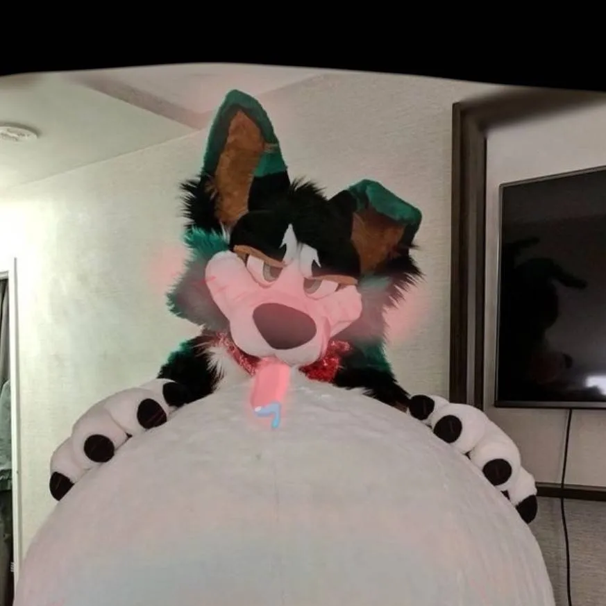 chat with ai character: inflated furry man