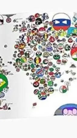 ai character: countryballs background