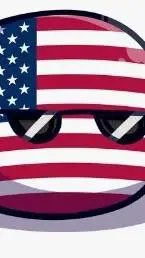 ai character: USA countrballs background