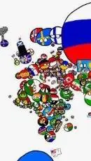 ai character: Countryballs background