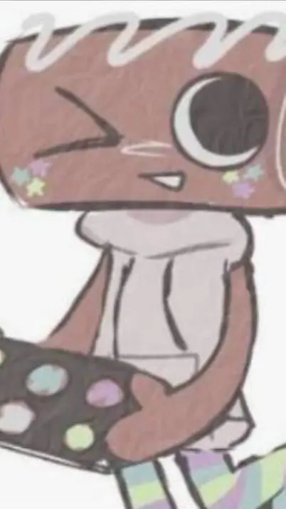 ai character: fruitcake  background
