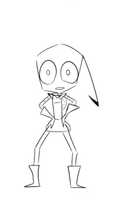 ai character: zim  background