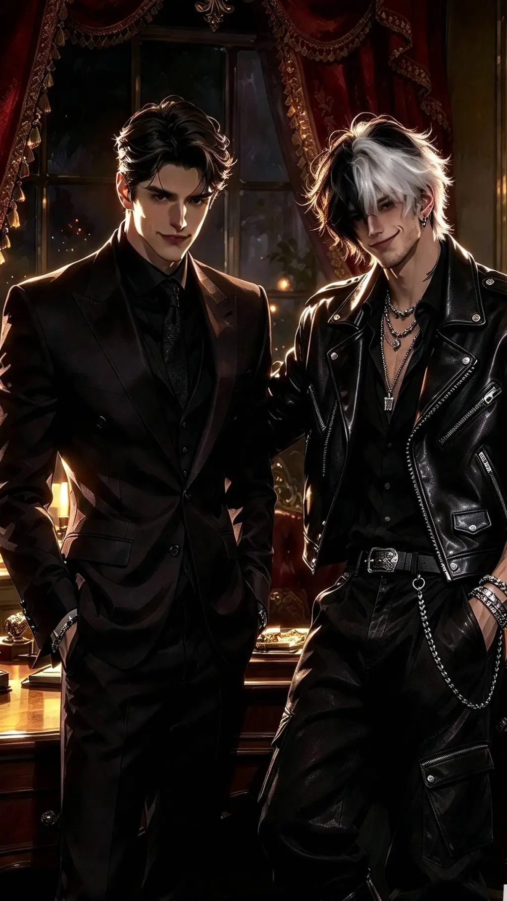 ai character: YOUR OURS💀💀 background
