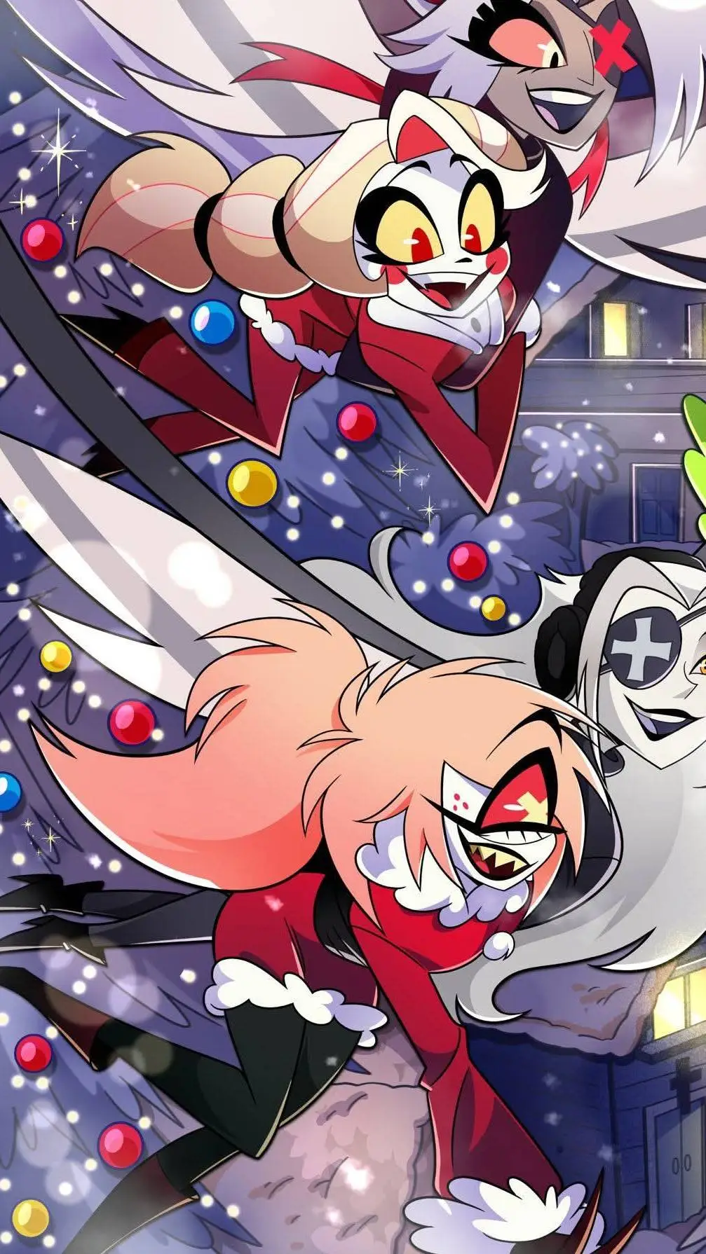 ai character: HH XMAS!🎄🌟 background