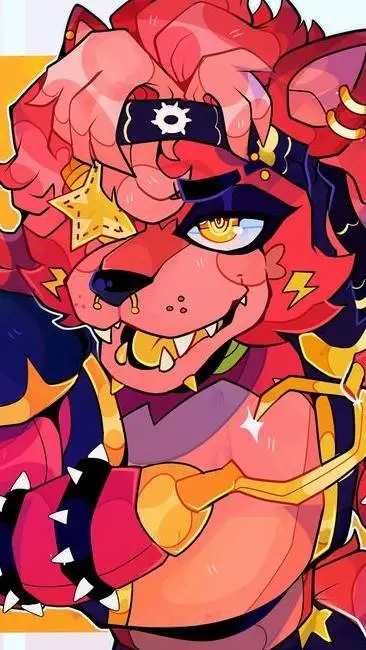 ai character: Glamrock Foxy background