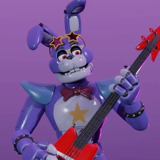 chat with ai character: 🎳Glamrock Bonnie🩵