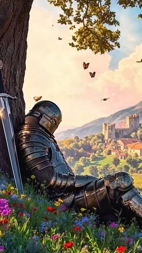 ai character: cavaleiro medieval background