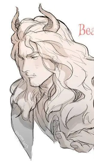 ai character: Bela e a fera background