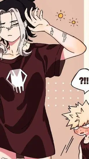 ai character: esa..es mi camisa? background