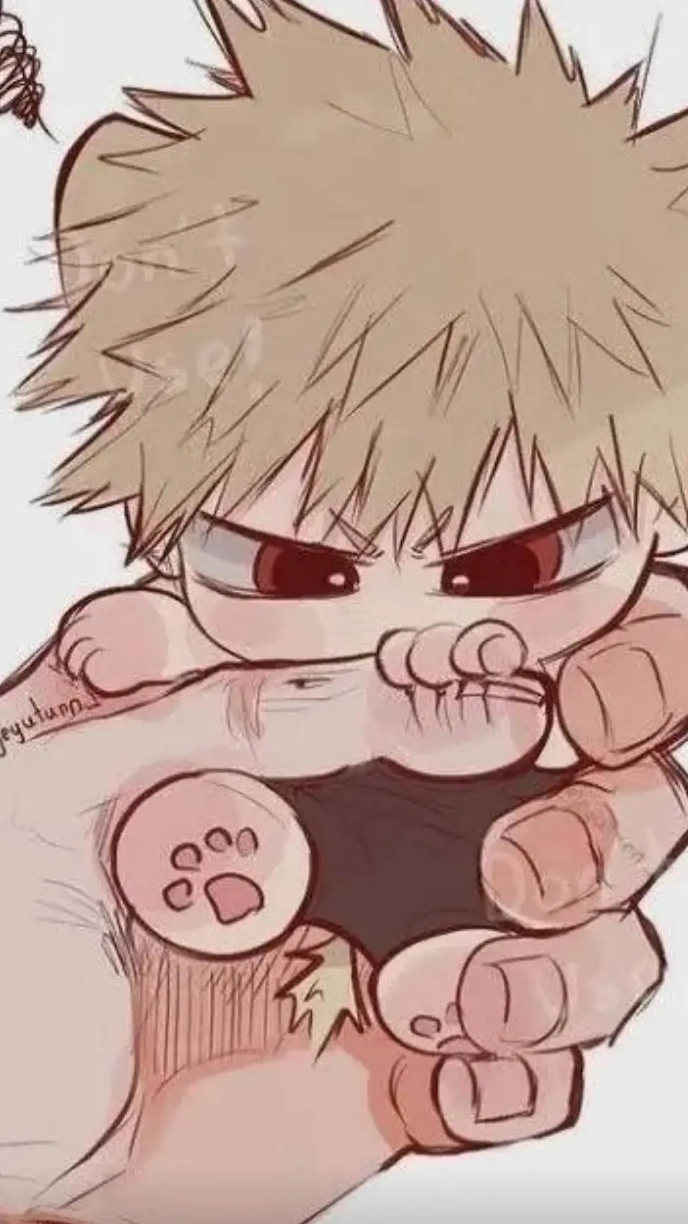ai character: bakugo background