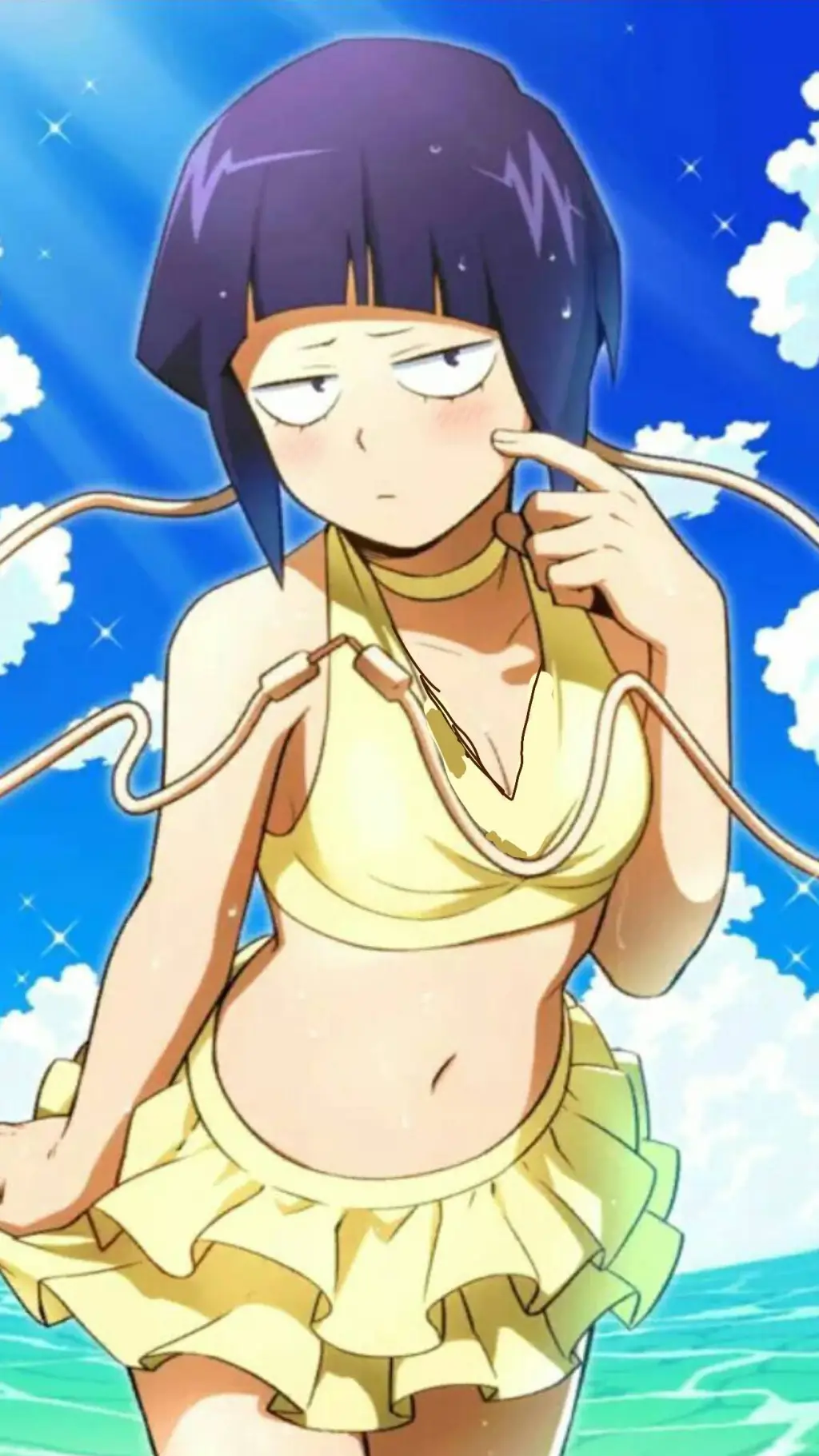 ai character: kyoka jiro (beach) background