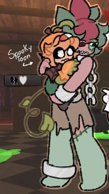 ai character: sprout  e gourdy  background